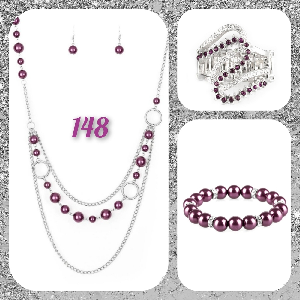 Necklace Set with Bracelet and Ring